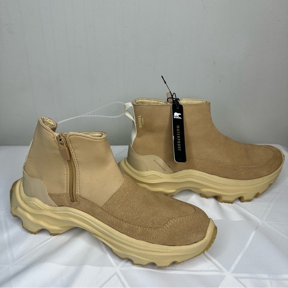 NEW Sorel Women Kinetic Breakthru Acadia Waterproof Boot Tawny Buff Ceramic Sz 8 - Picture 8 of 10